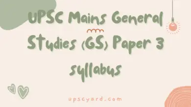 GS 3 syllabus