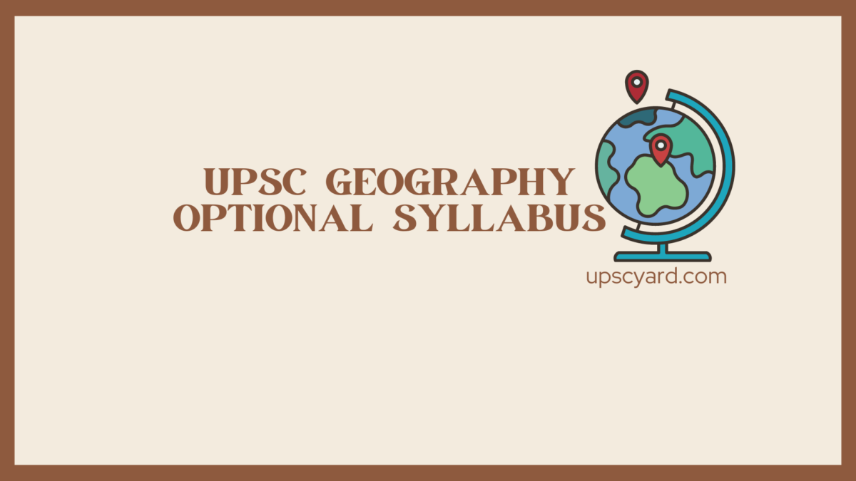 UPSC geography optional syllabus