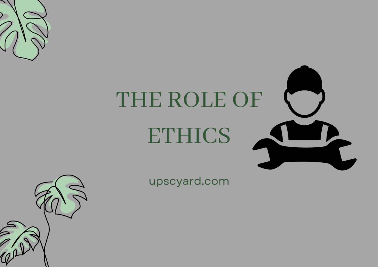 the role of ethics