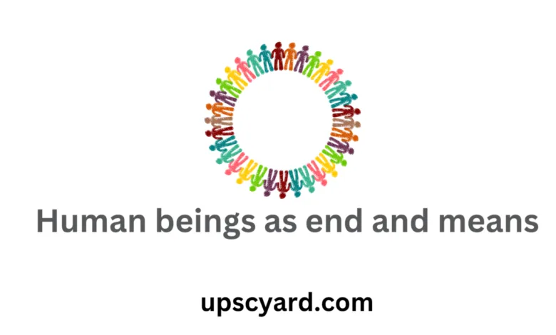 Human beings as end and means