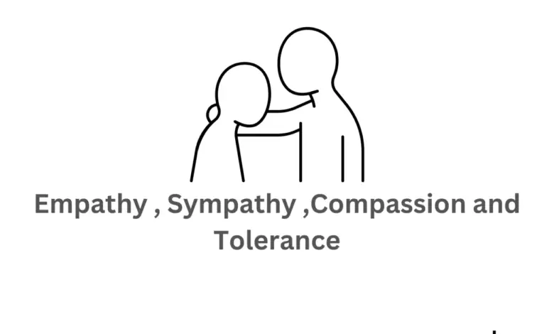 Empathy , Sympathy ,Compassion and Tolerance