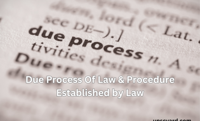 Due Process Of Law